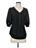 41Hawthorn 100% Polyester Black 3/4 Sleeve Blouse Size S - photo 1