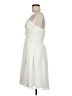 Tevolio 100% Polyester Solid Ivory Cocktail Dress Size 6 - photo 5