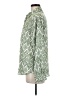 Zara Print Green Long Sleeve Button-Down Shirt Size M - photo 5