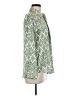 Zara Print Green Long Sleeve Button-Down Shirt Size M - photo 4