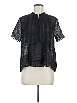 Rag & Bone Short Sleeve Silk Top