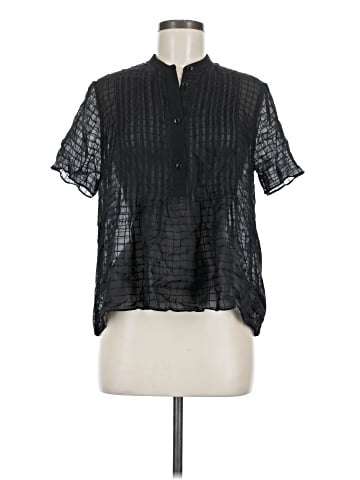 Rag & Bone Short Sleeve Silk Top (view 1)