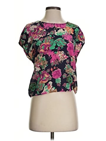 Maeve Short Sleeve Silk Top (view 1)