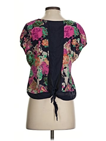 Maeve Short Sleeve Silk Top (view 2)