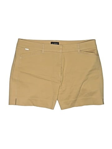 White House Black Market Khaki Shorts (view 1)
