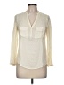 Maeve 100% Rayon Ivory Long Sleeve Blouse Size 8 - photo 1