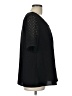 NY Collection 100% Polyester Black Short Sleeve Blouse Size L (estimated) - photo 4