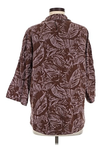 Madewell Lightestspun Cover-Up Camp Shirt in Palm Leaves (view 2)