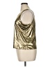 Mary McFadden 100% Polyester Metallic Gold Sleeveless Top Size XL - photo 5
