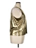 Mary McFadden 100% Polyester Metallic Gold Sleeveless Top Size XL - photo 4