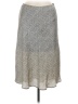 Sienna Sky 100% Polyester Chevron-herringbone Silver Casual Skirt Size M - photo 1