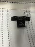 Ann Taylor 100% Polyester Stripes Ivory Sleeveless Blouse Size Lg Petite - photo 7