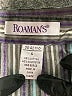 Roaman's Stripes Blue Long Sleeve Button-Down Shirt Size 12 (S) - photo 7