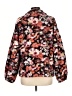 Ann Taylor LOFT 100% Polyester Floral Orange Jacket Size L - photo 2