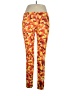 Modern Lux Print Orange Active Pants Size XL - photo 1