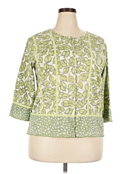 Sigrid Olsen 3/4 Sleeve Silk Top