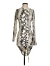 Just Fab Silver Cocktail Dress Size S - photo 1
