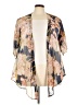 Style&Co 100% Polyester Tan Kimono Size 2X - photo 1