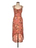 No Boundaries 100% Polyester Paisley Orange Casual Dress Size 11 - 13 - photo 1