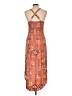 No Boundaries 100% Polyester Paisley Orange Casual Dress Size 11 - 13 - photo 2