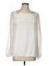 M.S.S.P. 100% Polyester Ivory Long Sleeve Blouse Size L - photo 1