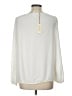 M.S.S.P. 100% Polyester Ivory Long Sleeve Blouse Size L - photo 2