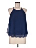 Soprano 100% Nylon Blue Sleeveless Blouse Size M - photo 1