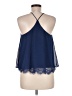 Soprano 100% Nylon Blue Sleeveless Blouse Size M - photo 2