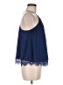 Soprano 100% Nylon Blue Sleeveless Blouse Size M - photo 4
