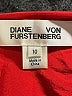 Diane von Furstenberg Red Sleeveless Blouse Size 10 - photo 7