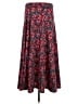Lularoe Floral Red Casual Skirt Size M - photo 2