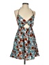 Celina 100% Viscose Tropical Teal Casual Dress Size S - photo 1