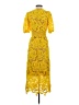 Adelyn Rae 100% Polyester Solid Yellow Cocktail Dress Size S - photo 2