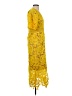 Adelyn Rae 100% Polyester Solid Yellow Cocktail Dress Size S - photo 4