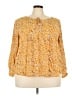 Suzanne Betro Yellow Long Sleeve Blouse Size 4X - photo 1