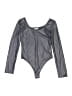 Say Anything Gray Bodysuit Size M - photo 1