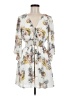 Bailey Blue 100% Polyester Print Ivory Casual Dress Size M - photo 1