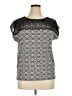Ann Taylor LOFT Silver Short Sleeve Top Size XL - photo 1