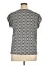 Ann Taylor LOFT Silver Short Sleeve Top Size XL - photo 2