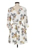 Bailey Blue 100% Polyester Print Ivory Casual Dress Size M - photo 2