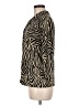 Apostrophe Animal Print Ivory 3/4 Sleeve Blouse Size M - photo 5