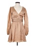Wilfred 100% Cupro Tan Cocktail Dress Size 2 - photo 1
