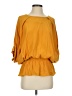 Bebe 100% Viscose Yellow 3/4 Sleeve Blouse Size S - photo 1