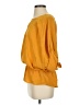 Bebe 100% Viscose Yellow 3/4 Sleeve Blouse Size S - photo 5