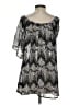 Unbranded 100% Polyester Silver Short Sleeve Blouse Size XS - photo 2