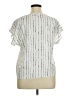 Shein 100% Polyester Silver Short Sleeve Blouse Size XL - photo 2
