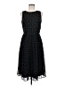 Maison Jules 100% Polyester Polka Dots Black Cocktail Dress Size M - photo 1