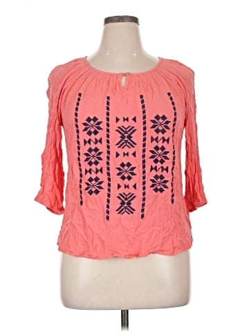 PASSPORTS 3/4 Sleeve Blouse (view 1)