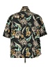 Assorted Brands Tropical Black Short Sleeve Blouse Size 3X - photo 2