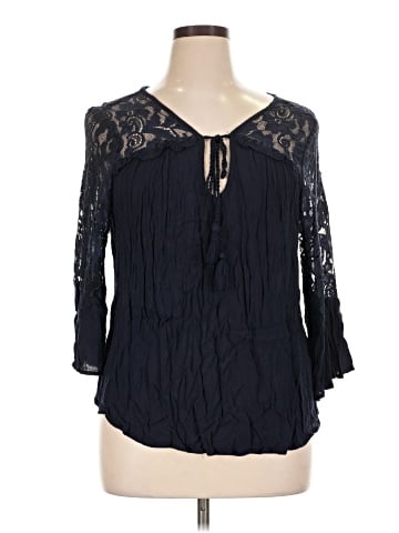 New York & Company 3/4 Sleeve Blouse (view 1)